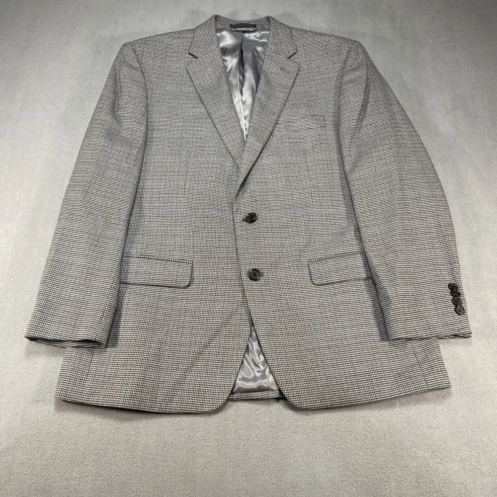 Lauren Ralph Lauren Men's 42R Sport Coat Blazer Gray Houndstooth